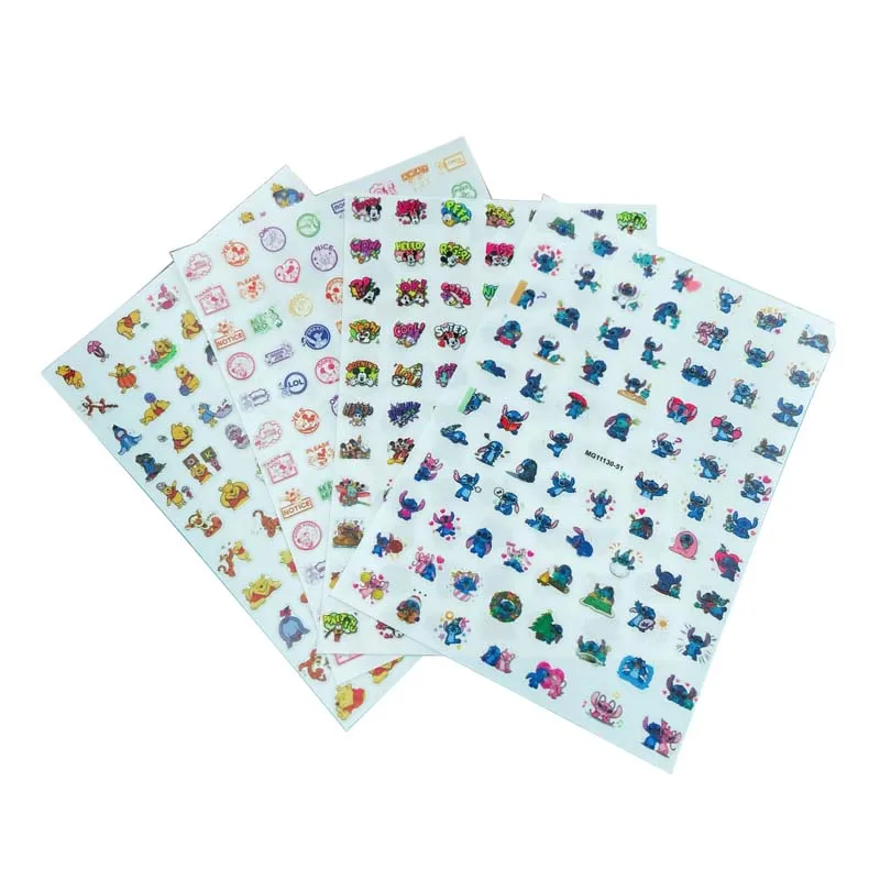 Тонкие Декоративные наклейки для ногтей в японском стиле без следов |