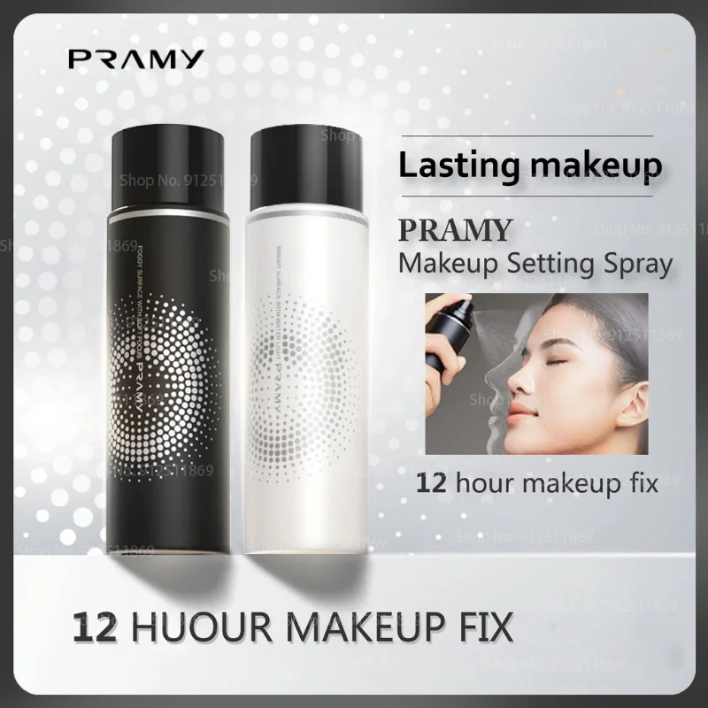 

PRAM/Y 12 Hours Long-lasting Makeup Setting Spray Quick-drying Film Moisturizing Oil-controlling Micro-fine Mist 100ml Primer