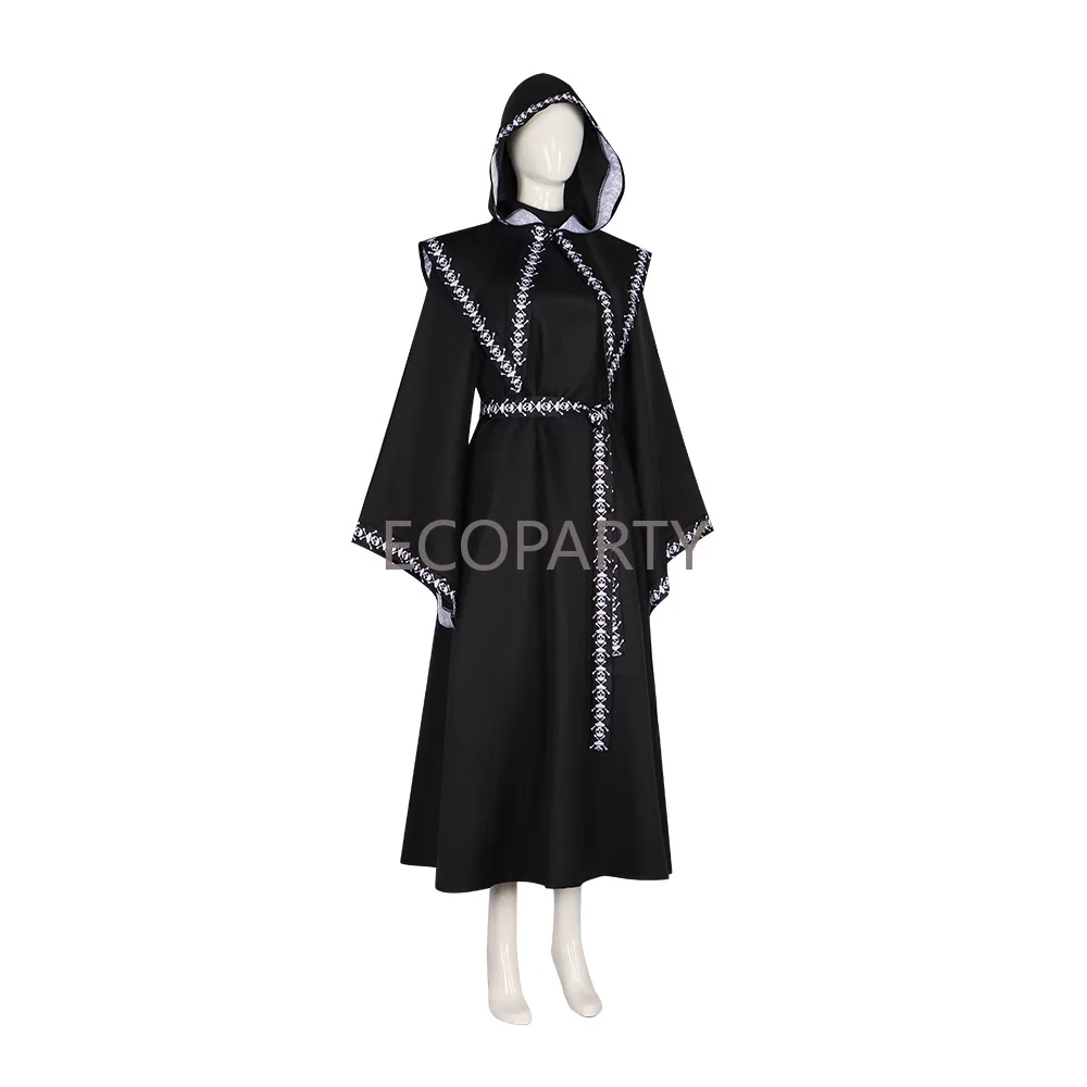 Костюм для косплея на Хэллоуин с капюшоном и принтом черепа