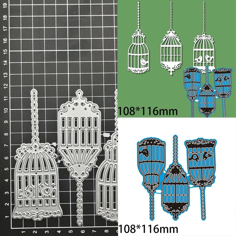 Металлические Вырубные штампы в виде птичьей клетки форма для скрапбукинга