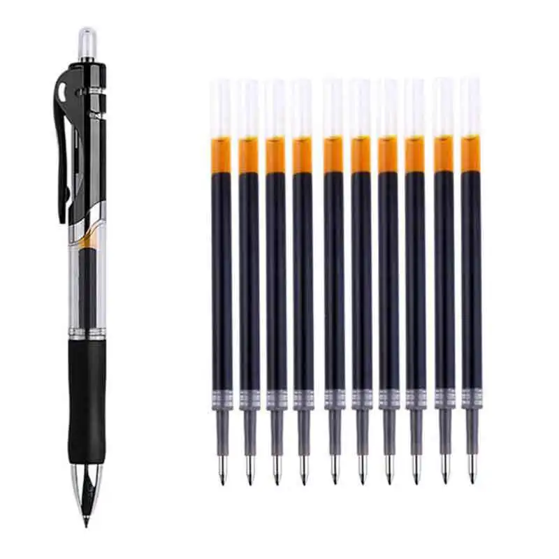 

21PCS Simple Press Black Blue Red Ink Gel Pens Refill Sets 0.5mm Office Stationery School Supplies for Write Ballpoint Pen