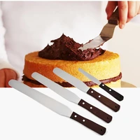 46810 inch stainless steel cake spatula butter cream icing frosting knife smoother pastry cake decoration kitchen tools