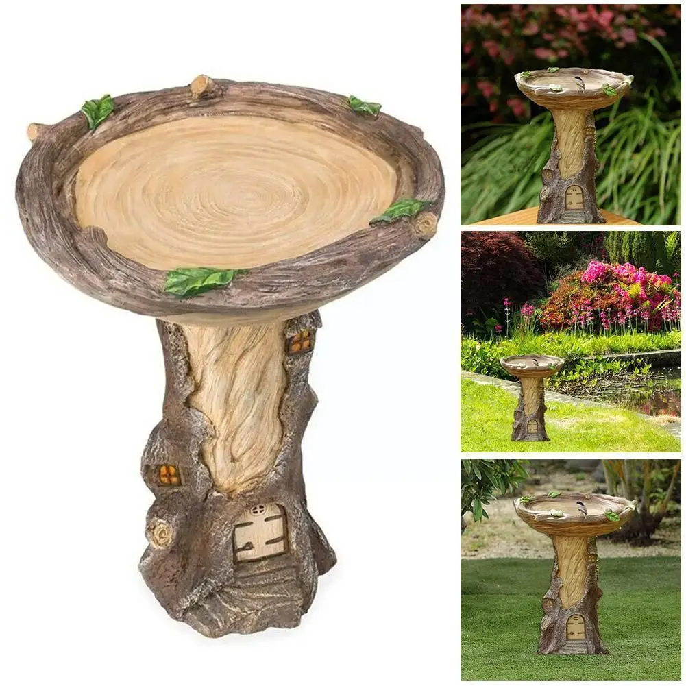 

Новая полимерная поделка для цветов и птиц, садовые украшения для ванной, садовая кормушка для птиц, декоративная раковина J3E1