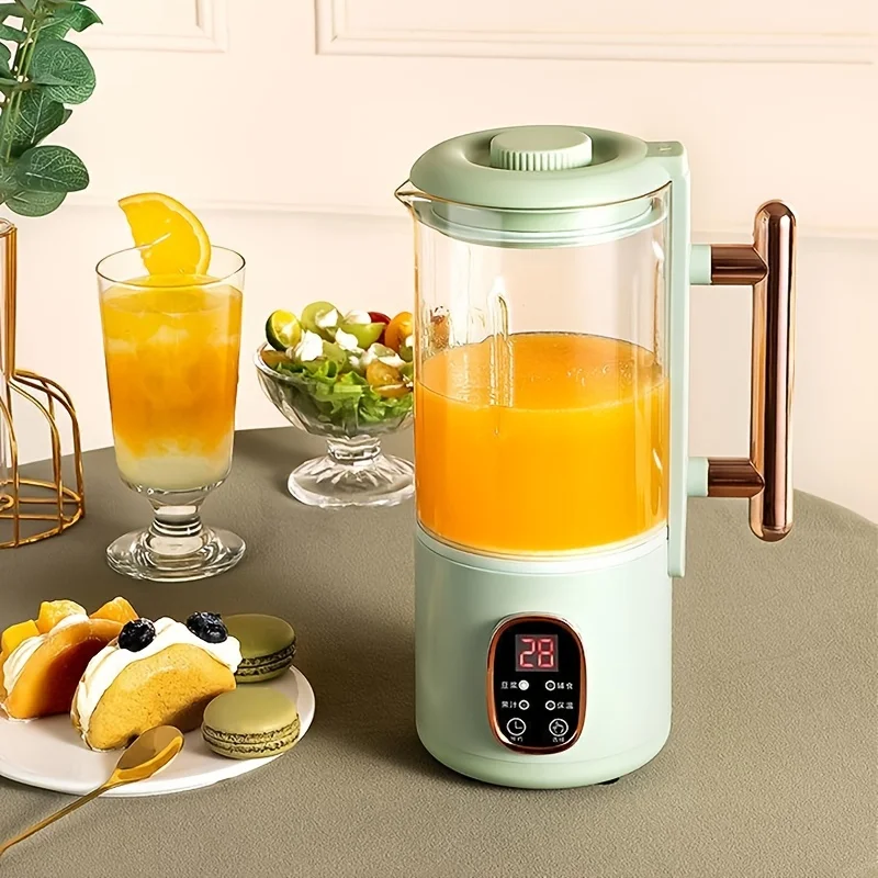

[Flash Deal]2.11 Gal/800ml High-boron High-temperature-resistant Visual Glass Soymilk Juicer Original Juicer Household Small