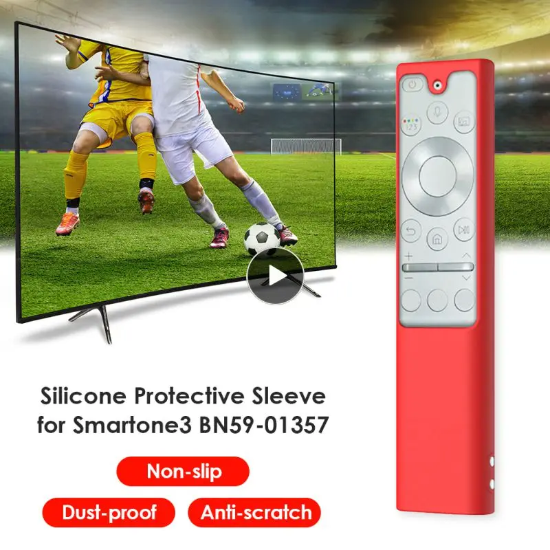 

Shockproof Tv Remote Protective Cover Anti-slip Soft Protective Case Luminous Blue Household Remote Control Protector Shell