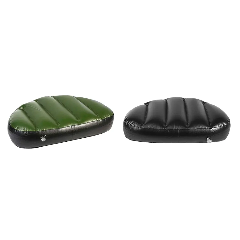 Inflatable Seat Fishing Boat Air Cushion Comfortable Portable Pad Kayaking Folding Drifting Accessory Black