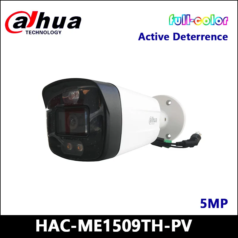 

Dahua Camera TiOC HAC-ME1509TH-PV HDCVI 5MP Full-color Active Deterrence Fixed Bullet Camera for CCTV Systems IP67 12V±30% DC