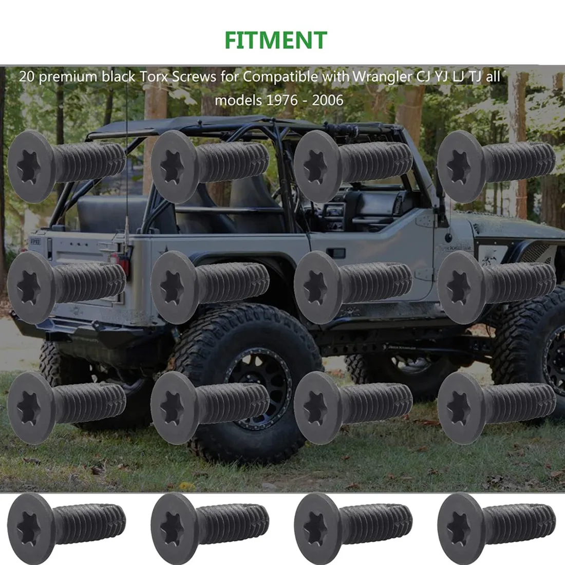 Винты Torx болты для Jeep Wrangler CJ YJ LJ TJ 1976-2006 замена дверей лобового стекла рулонной