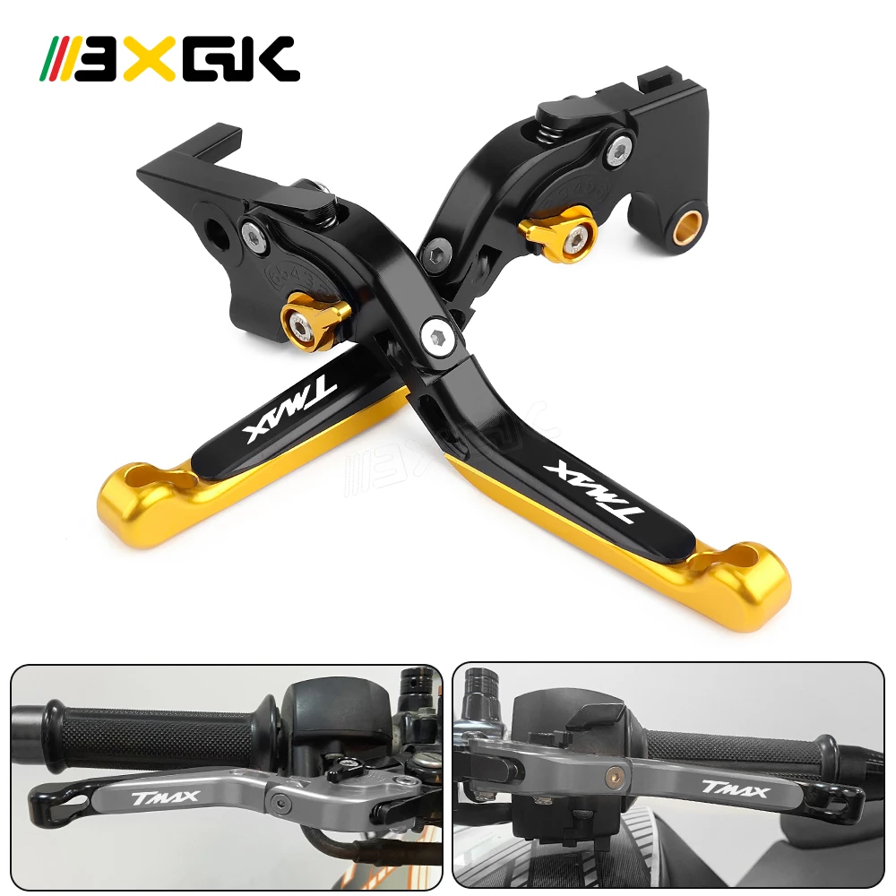 

CNC Aluminum Pair Motorcycle Clutch Brake Levers For YAMAHA TMAX 530 TMAX530 SX DX 2012-2019 TMAX 560 2020 2021 2022 Tech max
