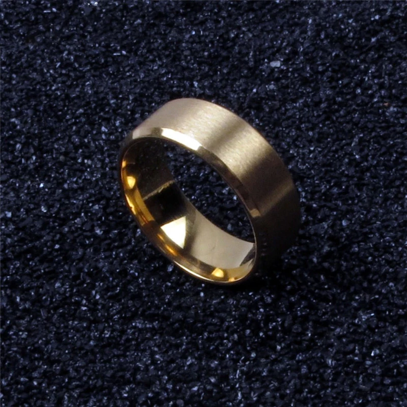 Hot Minimalism Black Circular Rings For Men Women Fashion Stainless Steel Lovers Ring Charming Jewelry For Wedding Party Gifts