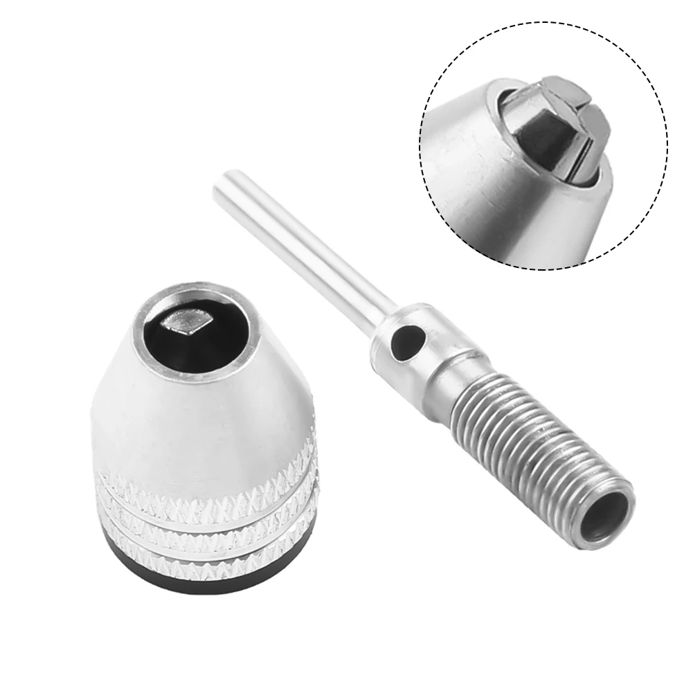 

Quick Change Keyless Drill Bit Chuck Adapter, Hex Shank Size, Easy Bit Changes, Unlimited Use in Automotives, Garages, Offices