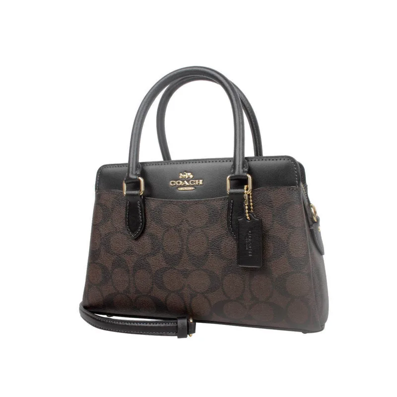 Женская кожаная сумка через плечо из ПВХ Coach