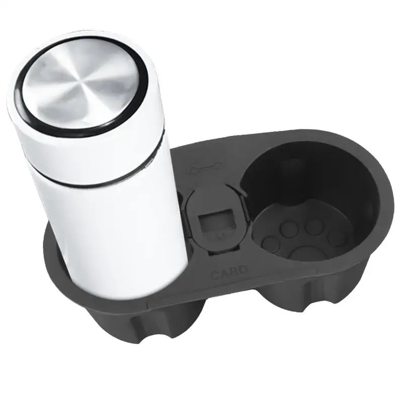 

Car Cup Holder Insert 2 Holes Automobile Bottle Stand Auto Bottle Holder Organizer Auto Universal Anti Slip Cup Holder Insert