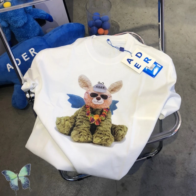 

22SS Oversize 100% Cotton 1:1 ADER ERROR Cartoon Bear Men Women T-shirt