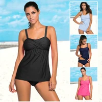 new womens one piece bikini solid color integrated swimsuit performance beach resort bathing suit