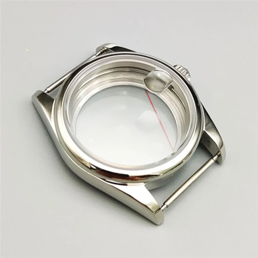 36MM Watch Case for NH35 NH36 Sapphire Glass Stainless Steel Case for NH35A/NH36A/4R Movement Modified Part