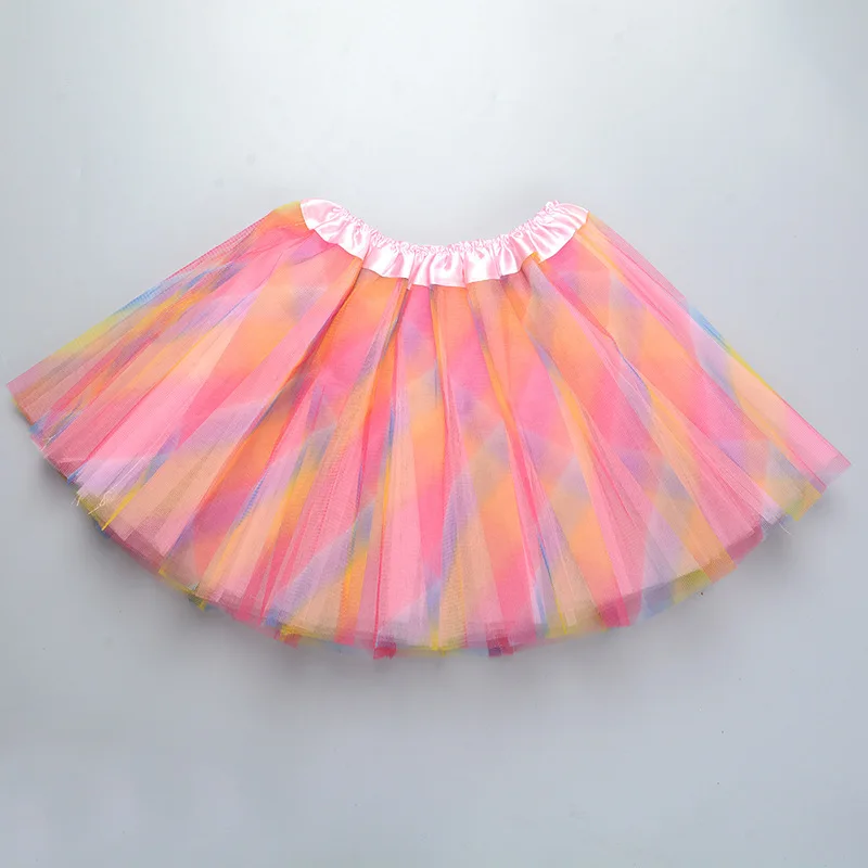 

Fashion Kids Baby Star Glitter Dance Tutu Skirt For Girl Sequin 3 Layers Tulle Toddler Pettiskirt Children Chiffon 3-8T Girls