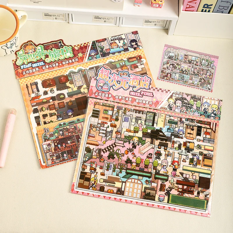 

Kawaii 3D Pixel World наклейка