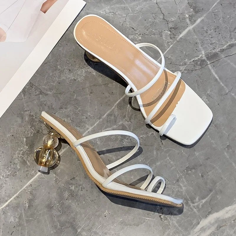 

Женские сандалии на квадратном каблуке, повседневные сандалии без застежки с открытым носком, цвет красный, лето 2022