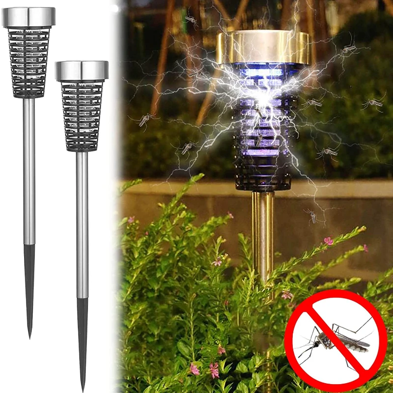 Светодиодная лампа от комаров на солнечной батарее уличная лампа-ловушка для с