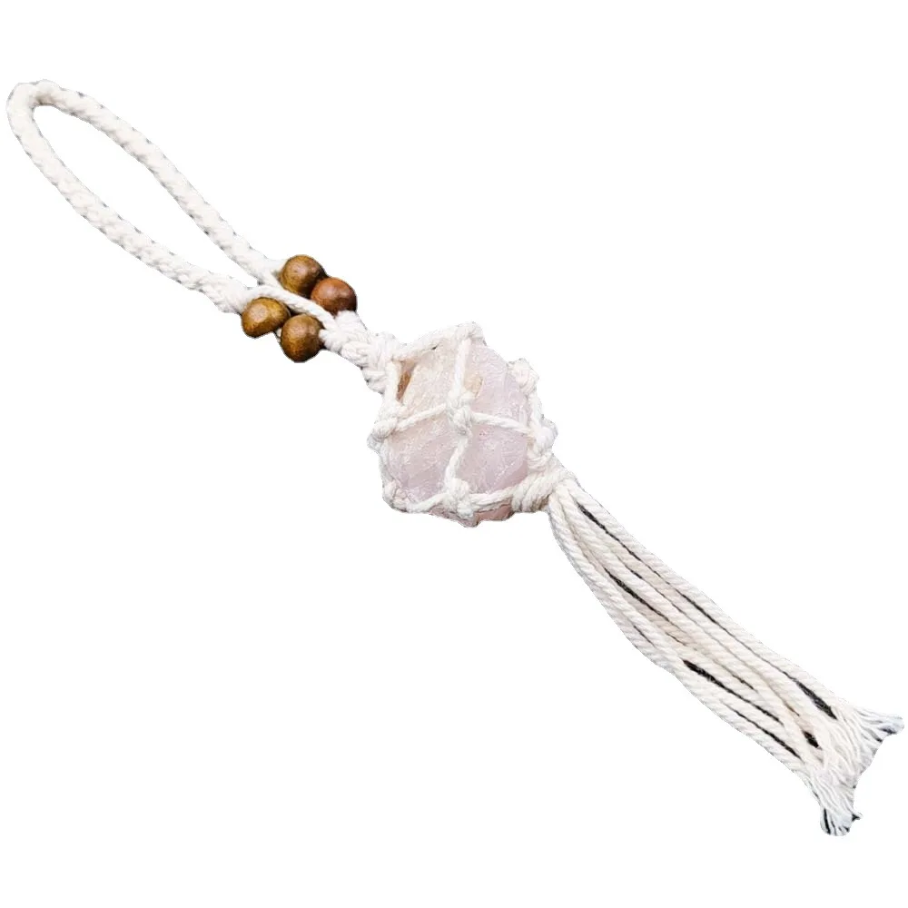 

Натуральный аметистовый порошок, Хрустальный белый кристалл, грубая Подвеска для автомобиля, ткань ручной работы, искусственные декоратив...