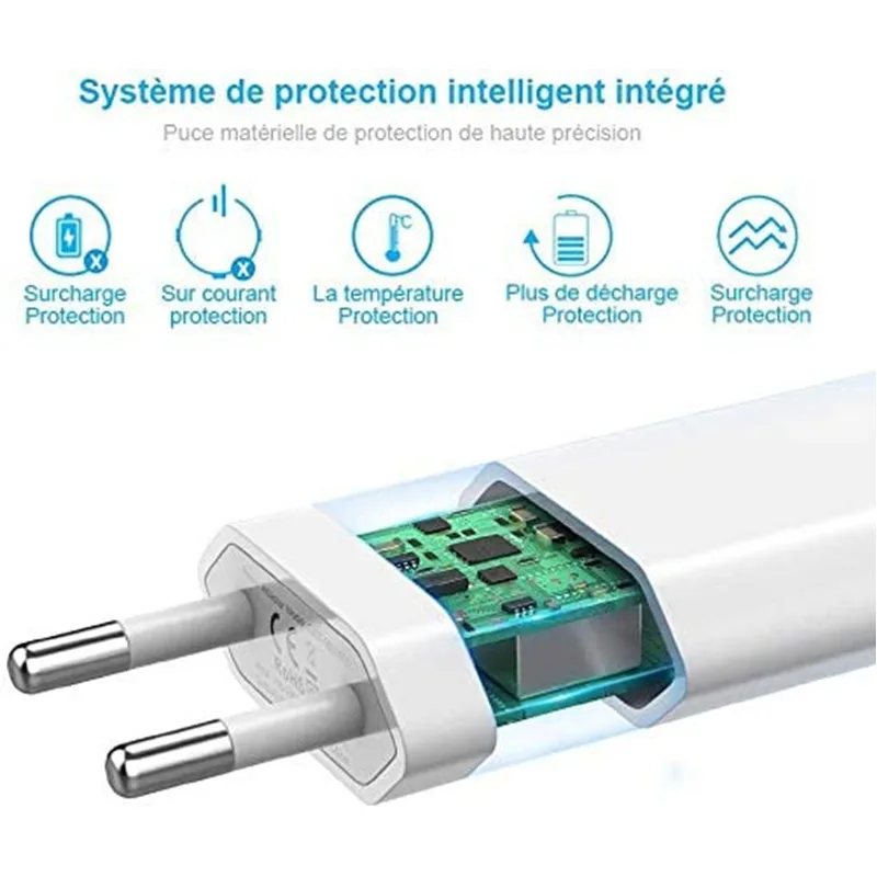 5 шт. зарядное устройство USB для Apple iPhone 13 Mini 12 Pro Max X XR 11 XS 8 7 6s |