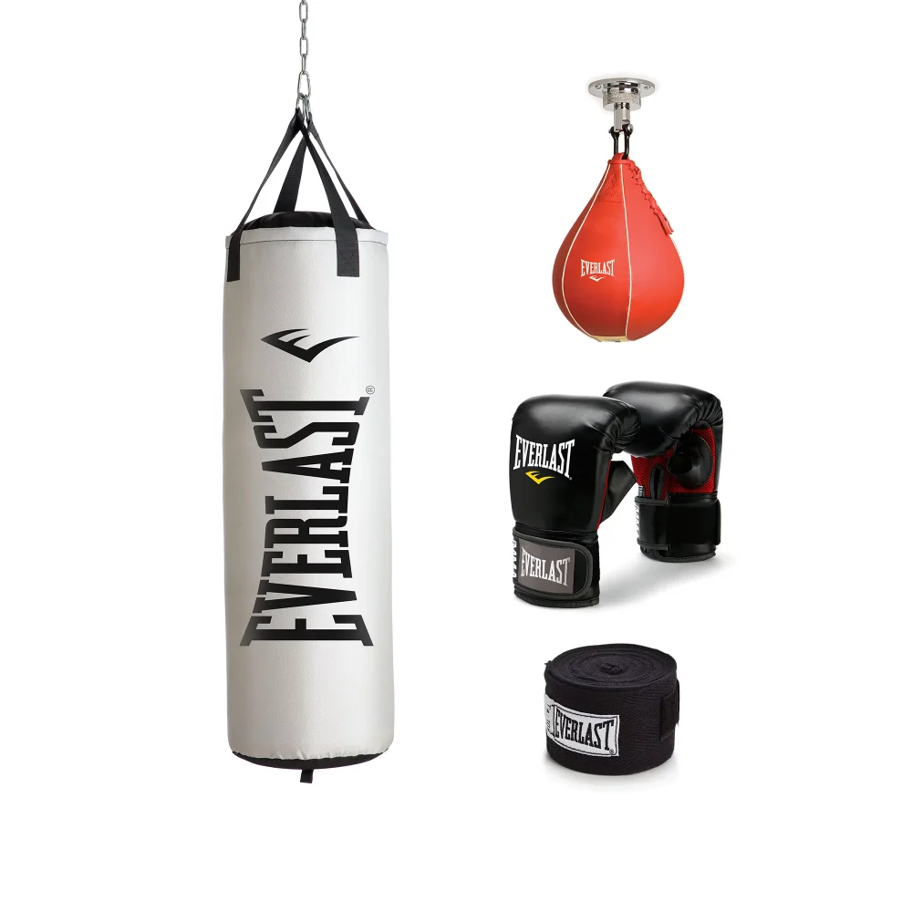 70 Lb Platinum Heavy Bag Kit Boxing Equipment Fitness Training Hook Kick Fight Karate Taekwondo Equipment