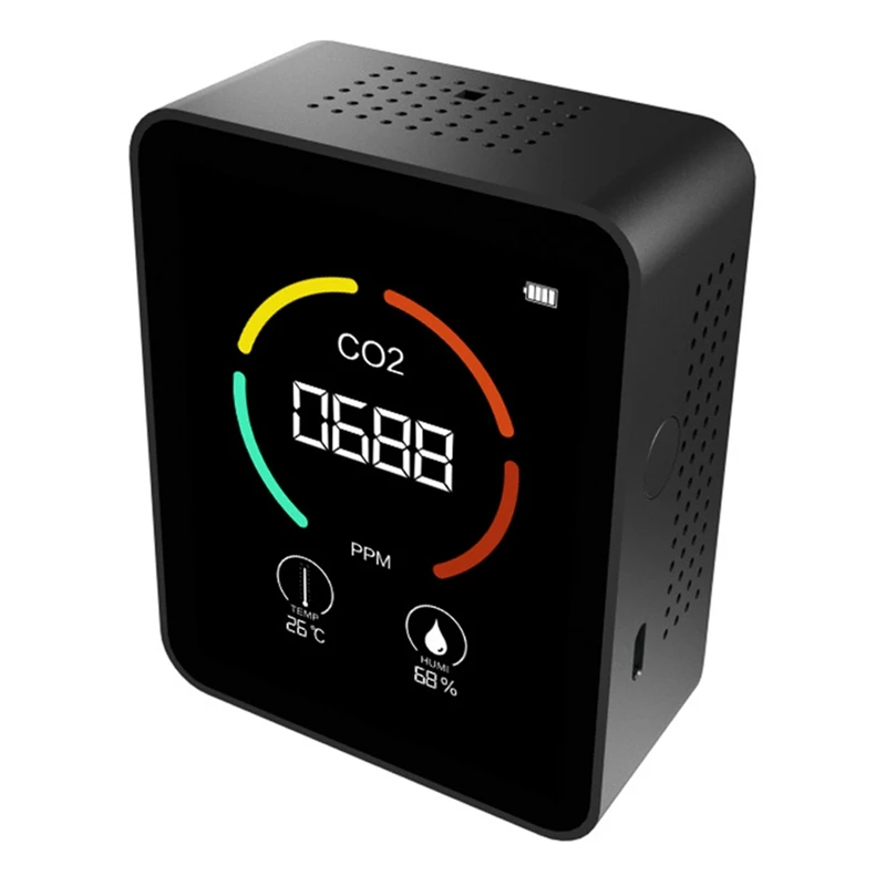 

Air Quality Monitor Carbon Dioxide Meter Digital Thermometer Tester Temperature Humidity Display Co2 Detector