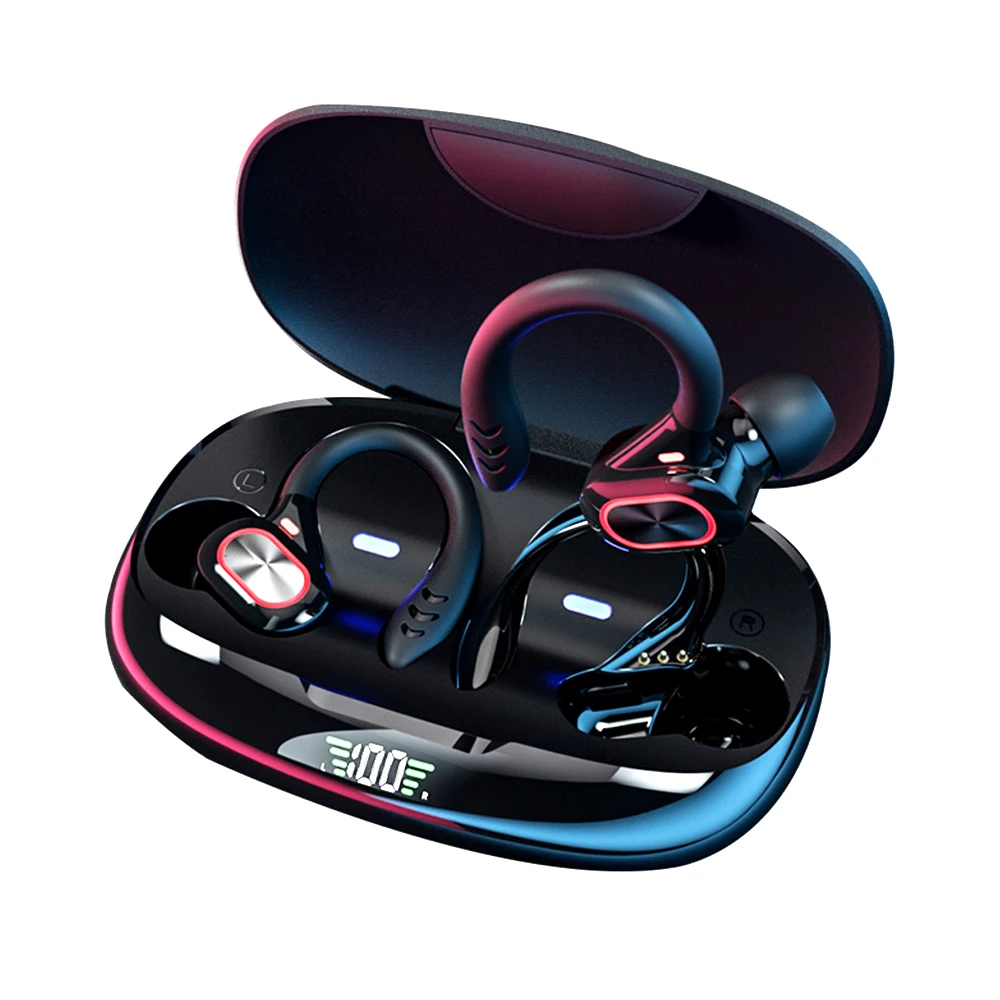 

BT 5.0 True Wireless Stereo Earphones Chargeable Earbuds Waterproof Key-control Headset Compatible with Android/iOS/PC Tablet