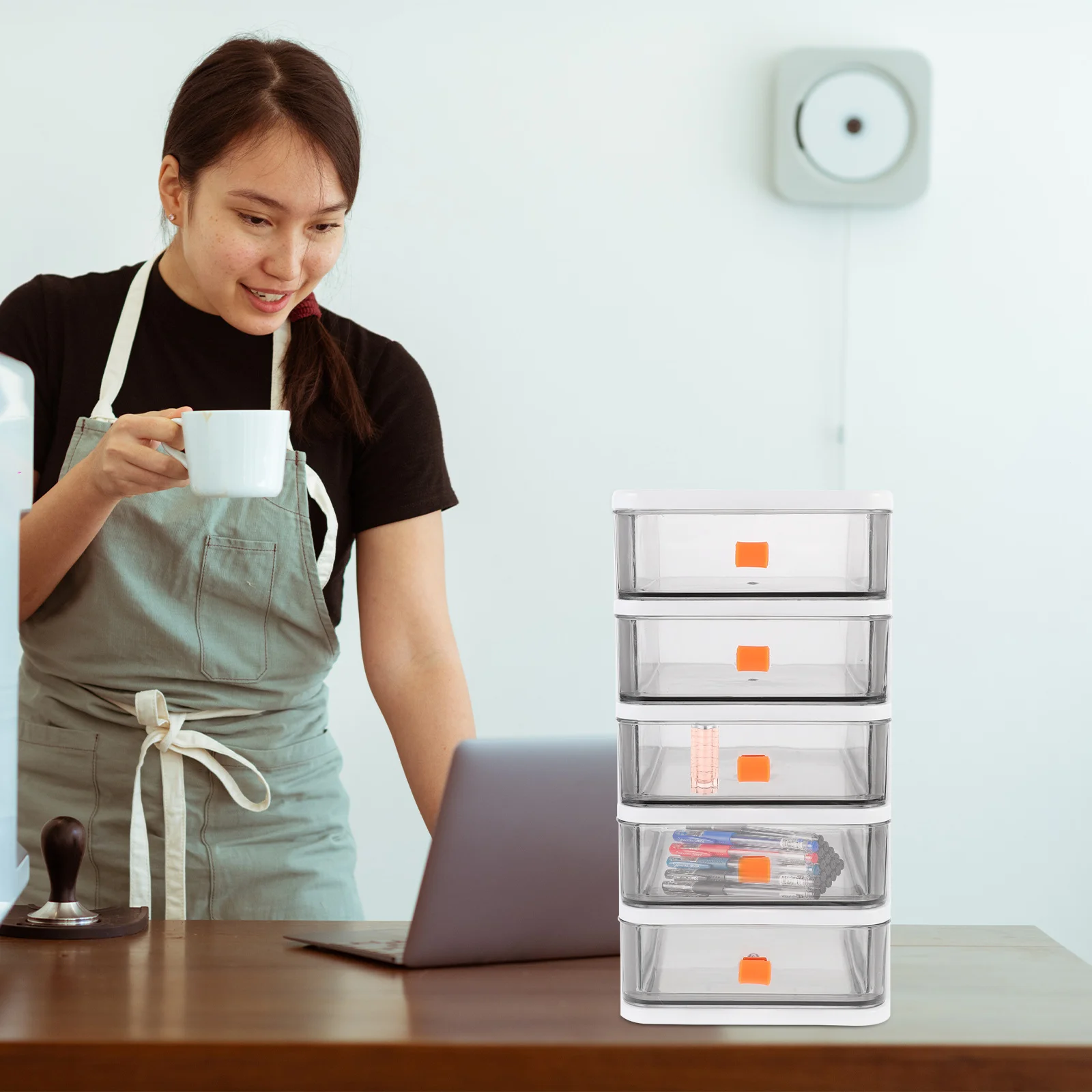 

Storage Drawer Organizer Box Desktopdrawerscabinet Mini Desksmall Jewelry Transparent Clear Sundries Case Multi Storey Layer