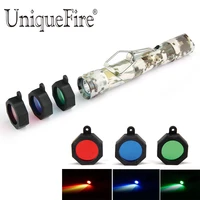 uniquefire uf v19 xp e led angle iron shapes flashlight 240lm 3 mode green red blue light torch camping light lamp