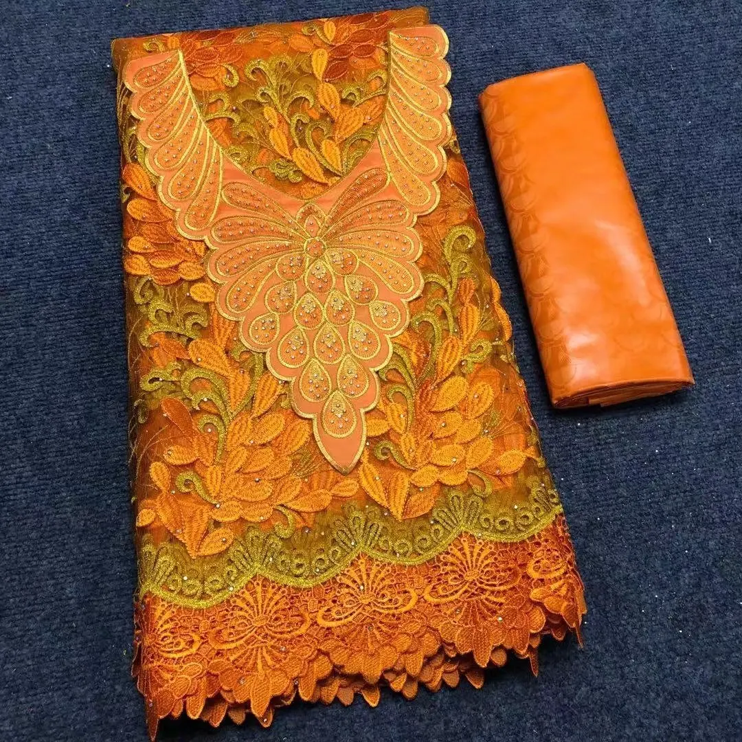 2 5 + ярдов жаккардовая парчовая богатая ткань базин с воротником Африканское