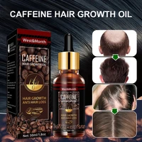 caffeine hair growth essential oil hair loss preventation nourishing hair roots hair repair treatment oil promote hair growth