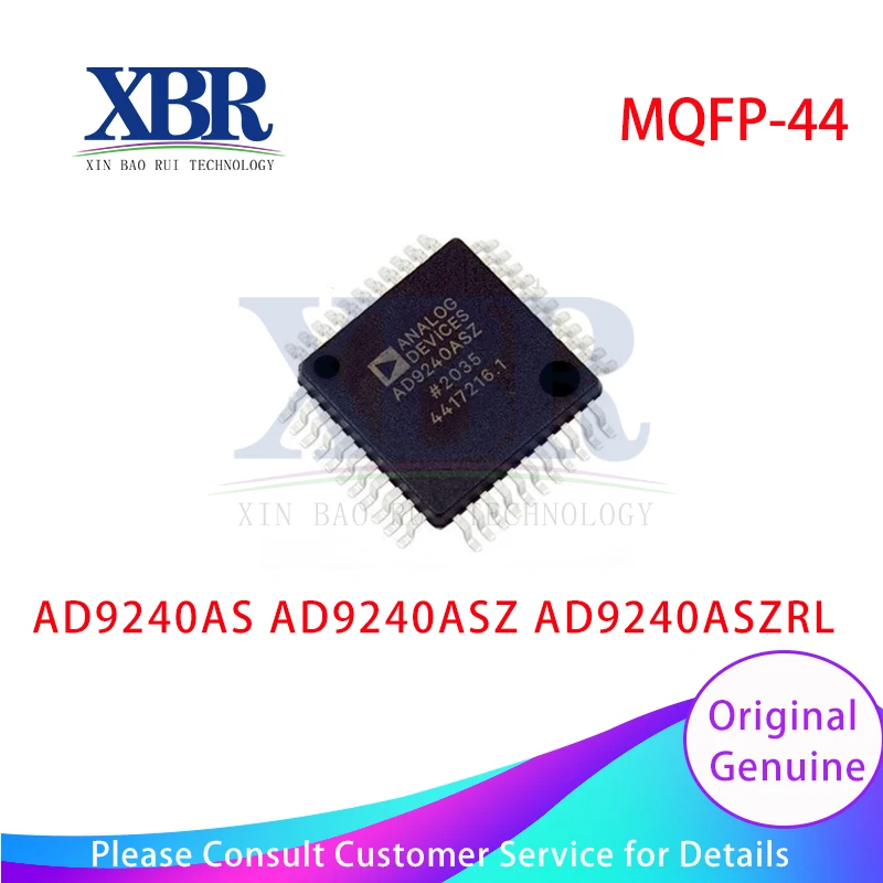 5PCS AD9240AS AD9240ASZ AD9240ASZRL MQFP-44  Analog to Digital Converter ADC