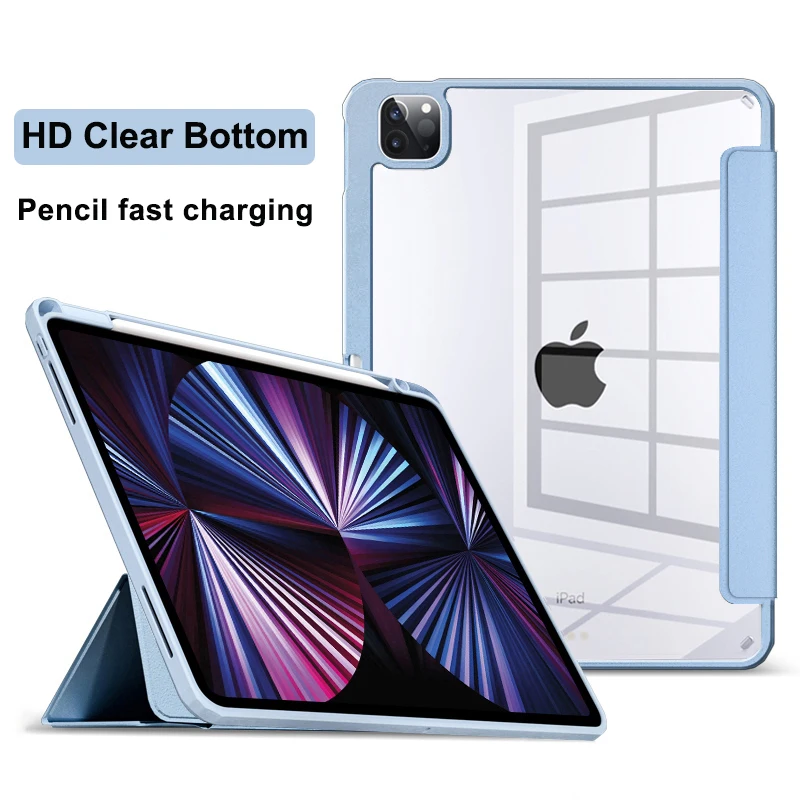 For iPad Air 4 Case Air 5 2022 iPad Pro 11 Case 2021 iPad 9th Generation Case 10.2 7 8th Cover iPad Mini 6 9.7 10.5 Pencil Cases