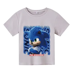 Kids Sonic T-Shirts For Children's Fashion Tops Tees Casual Cartoon T Shirt Clothing  Girl Boys Shor in Pakistan
