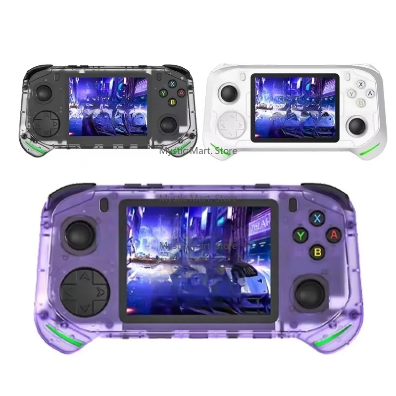 Фото RX6H Мини 3,5-дюймовый 640*480 IPS-экран Портативная игровая консоль 15K+ игр и 128 ГБ Linux Система 64-бит для детей Идеальный подарок №1