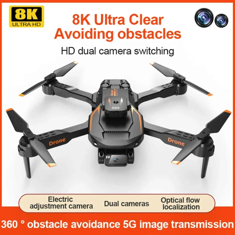 

S12 Drone GPS Optical Flow ESC Dual Camera 8K/4K Camera Optical Flow Obstacle Avoidance Long Endurance Dron