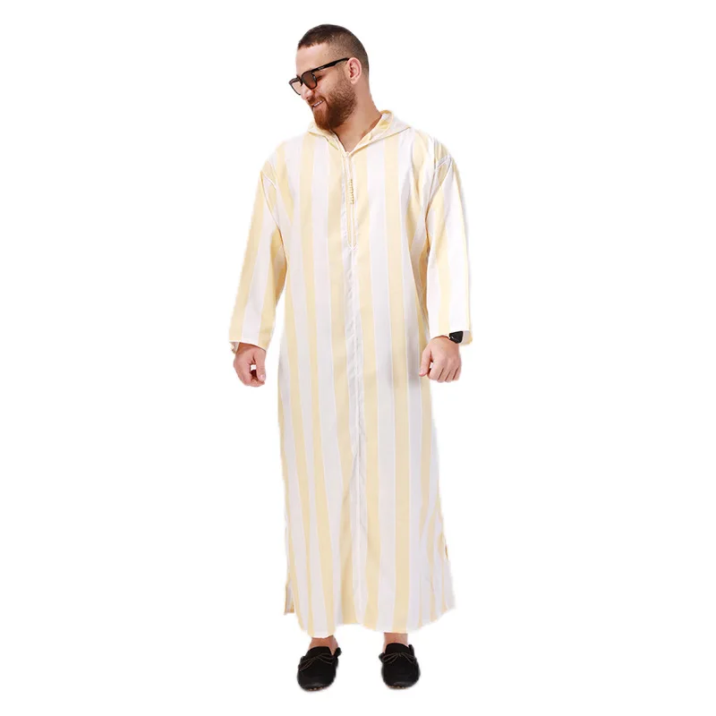 Muslim Men Clothing Fashion Jubba Thobe Abaya Musulmane Pour Homme Kaftan Looser Dress Dubai Saudi Arabia Pakistan Islamic Robe