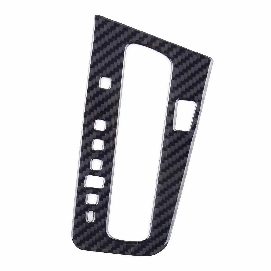 

Черная Автомобильная панель переключателя передач из углеродного волокна, отделка, наклейка, украшение, левый руль, подходит для Honda Civic Coupe ...