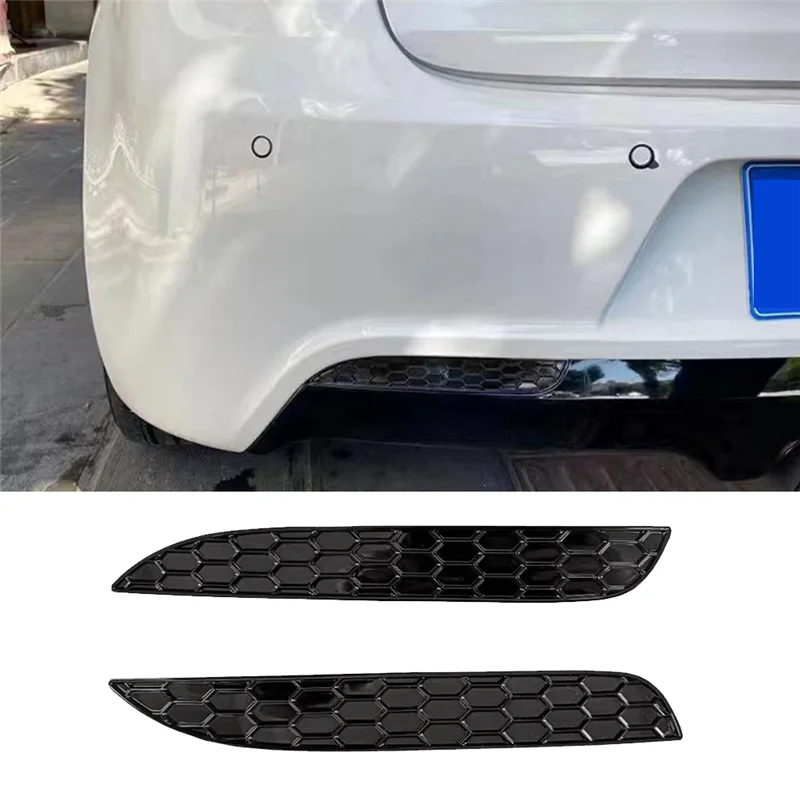 2 шт. модифицированная глянцевая сотовая задняя крышка противотуманной фары