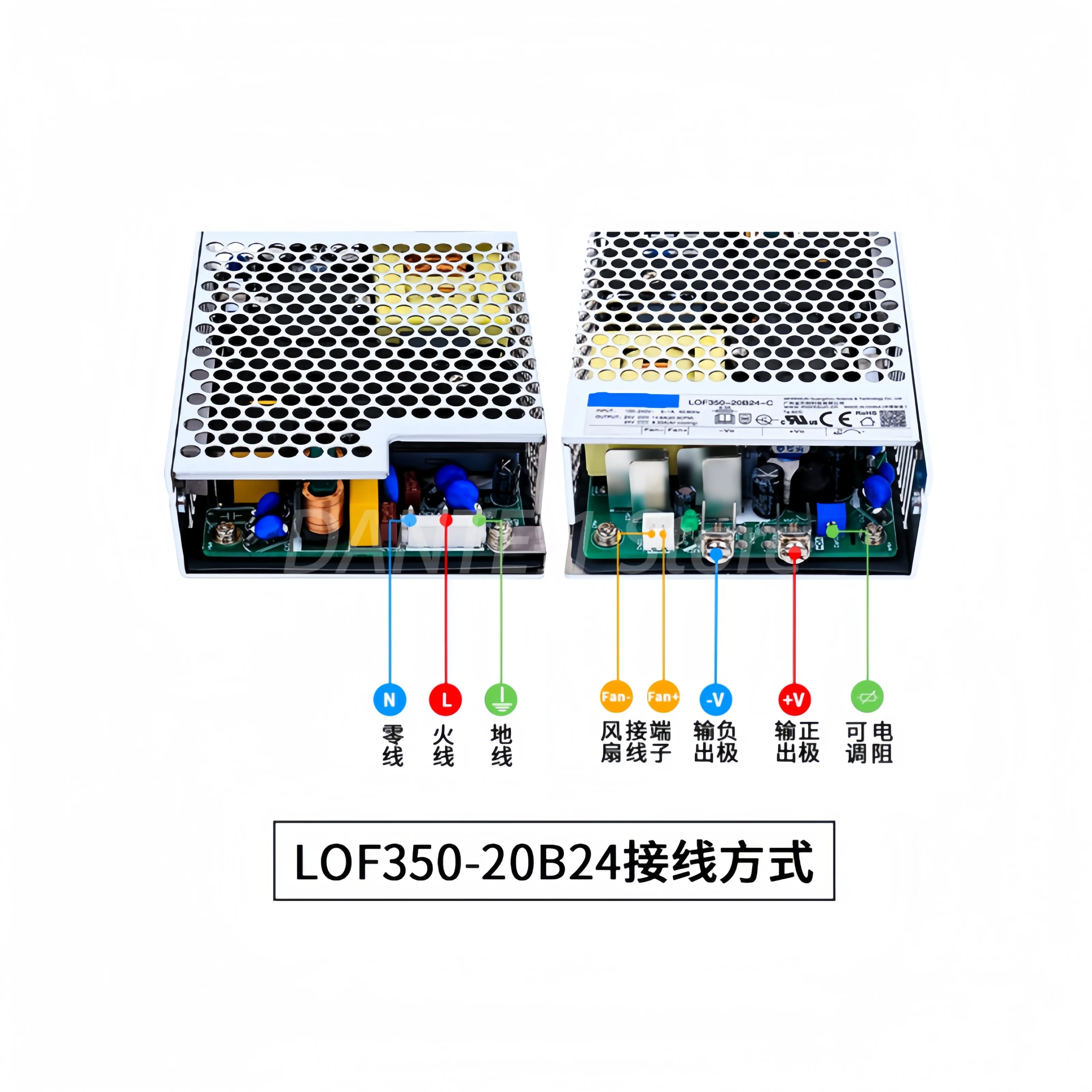 Плата импульсного источника питания постоянного тока 24V14.6A понижающий модуль