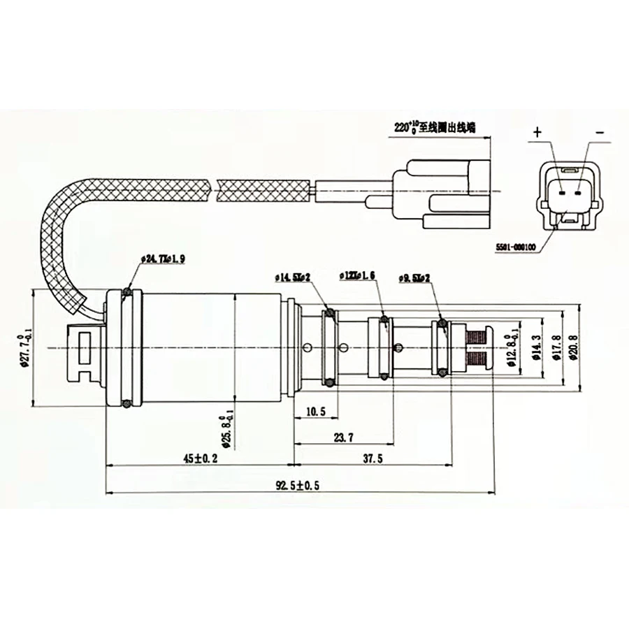 Соленоидный управляющий клапан воздушного компрессора переменного тока Zexel DCS17C