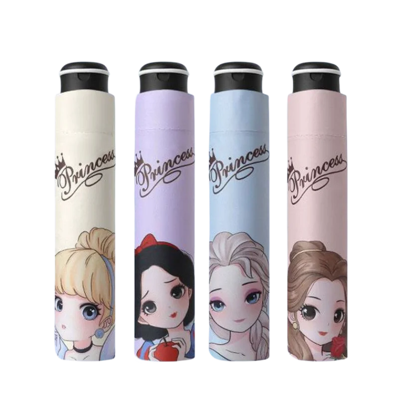 

Frozen Cartoon PrincessElsa Sunny and Rainy Dual-use Automatic Folding Umbrella Children's Vinyl Sunscreen Cute Portable Parasol