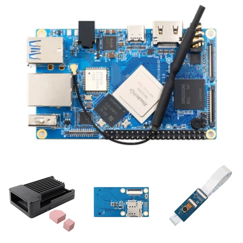 

Для Orange Pi 4 макетная плата + чехол + плата расширения + камера 13 МП Rockchip RK3399 4 Гб + 16 Гб работает на Android 8,1 Ubuntu