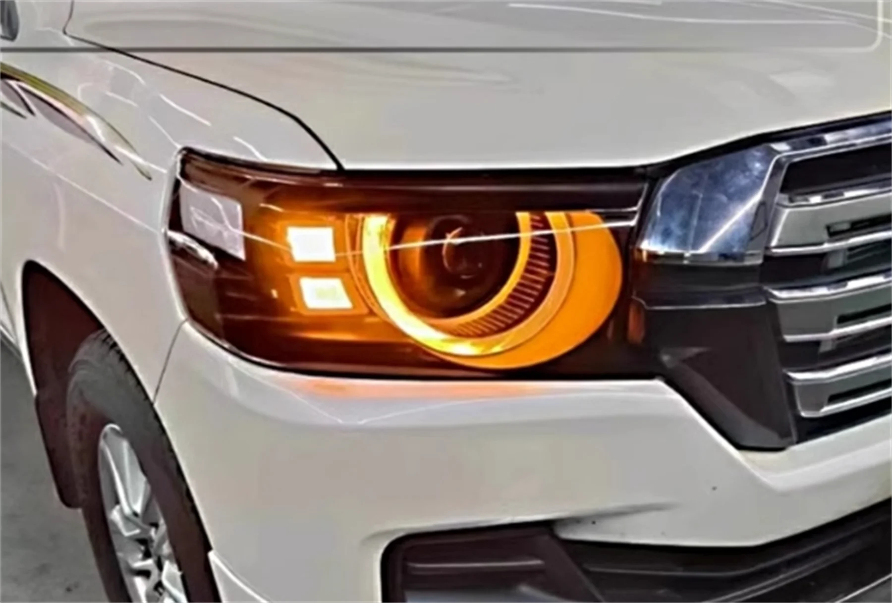 Фара головного света для Toyota Land Cruiser 16-21 дневные ходовые огни сигнал поворота