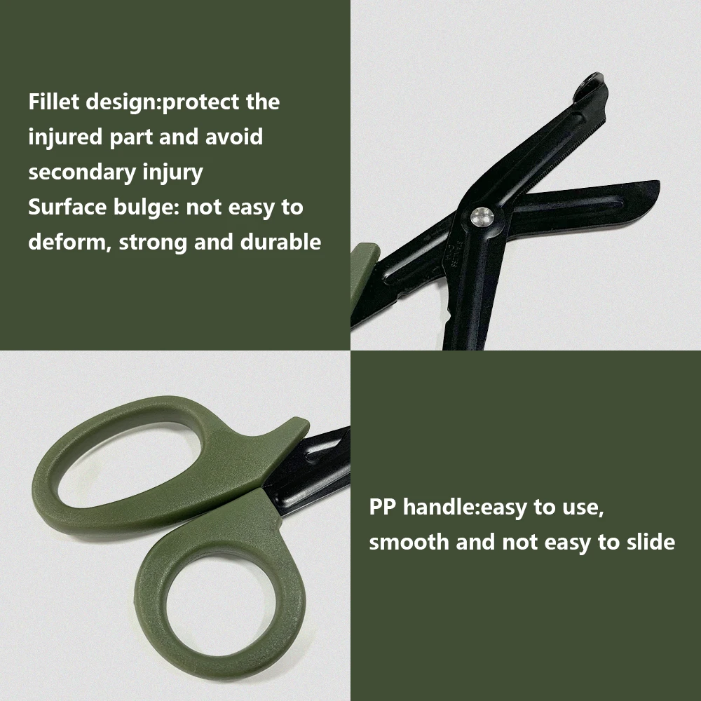 

Emergency Rescue Survival Trauma Gauze First Aid Shear For Outdoor Camping Hiking Travel Medical Bandage Scissors