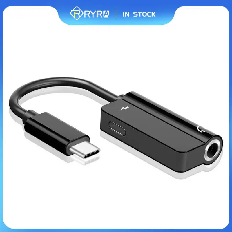 

RYRA 2 In 1 Type C Adapter For Huawei P30 P40 P20 Mate 30 Pro Xiaomi 9 8 Oneplus 7T Usb C To 3.5mm Earphone Charger Splitter