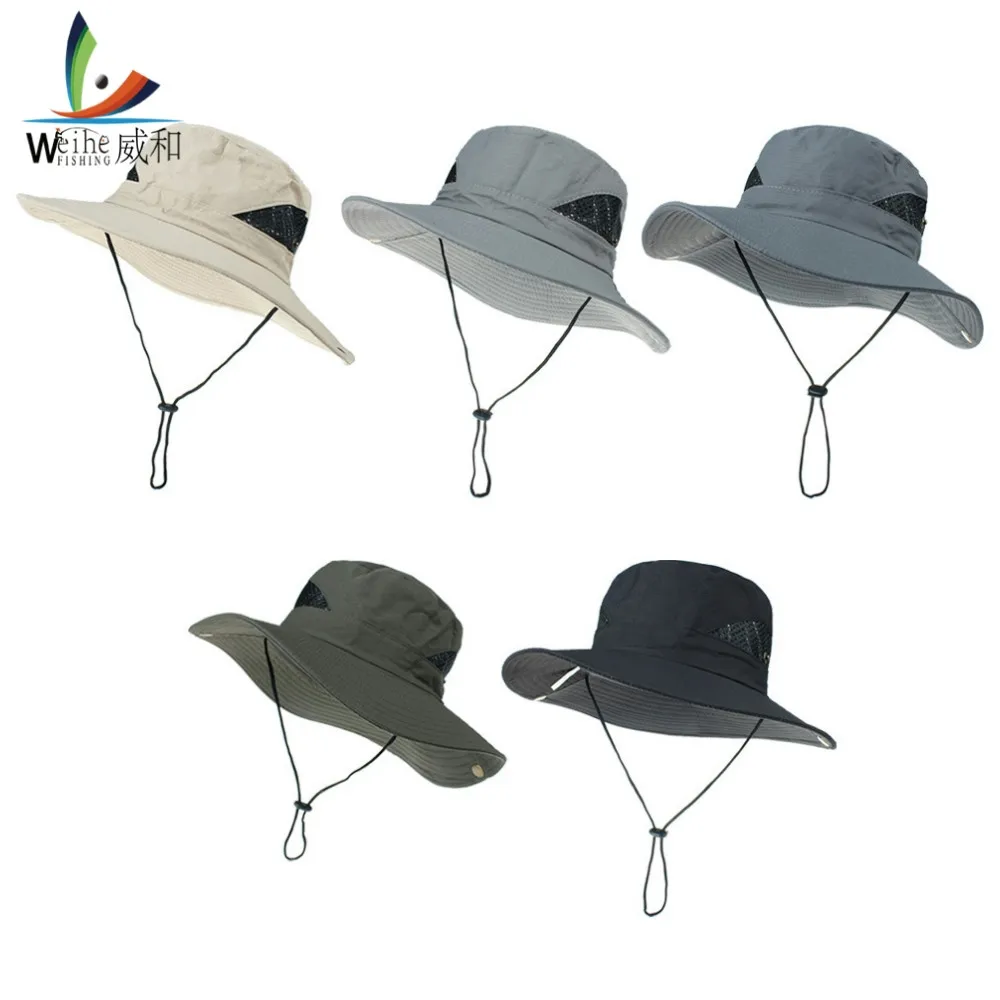 

Fishing Cap Solid Color Unisex Boonie Hat Women Men Outdoor Sport Fishing Hunting Training Fisherman Bucket Cap