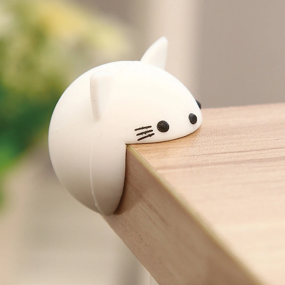 

Table Corner Protector For Baby 2Pcs Bear Design Baby Safety Silicone Anticollision Edge Cover Cute Furniture Corner Protector